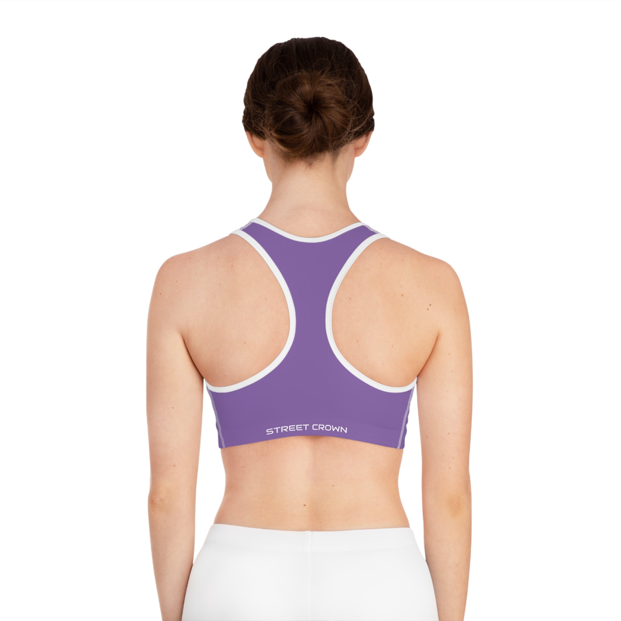 STREET CROWN Stylish Sports Bra with Motivational Design, Activewear for Fitness, Gym, Yoga, Running, Workout
