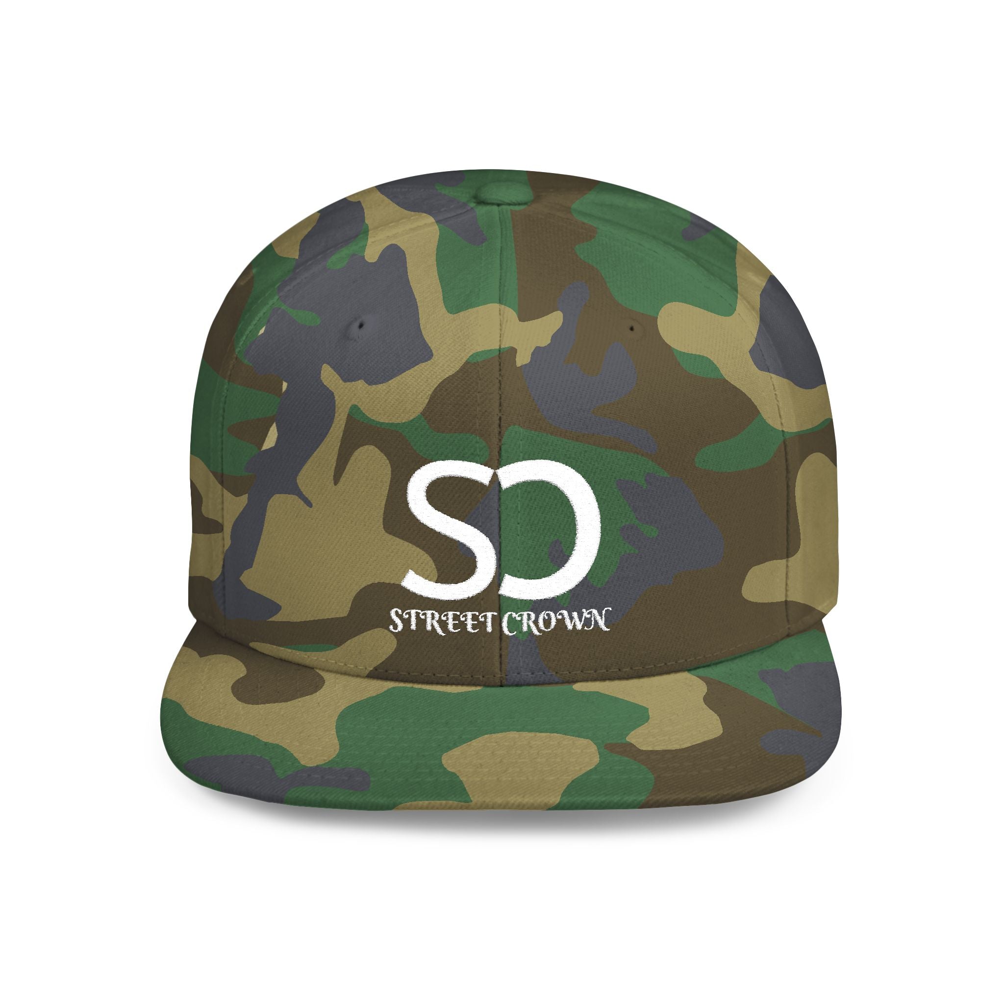 Street Crown Trendy Flat Bill Snapback Hat, Adjustable Baseball Cap, Urban Style, Streetwear Accessory, Perfect for Casual Outings, Gift for Friends