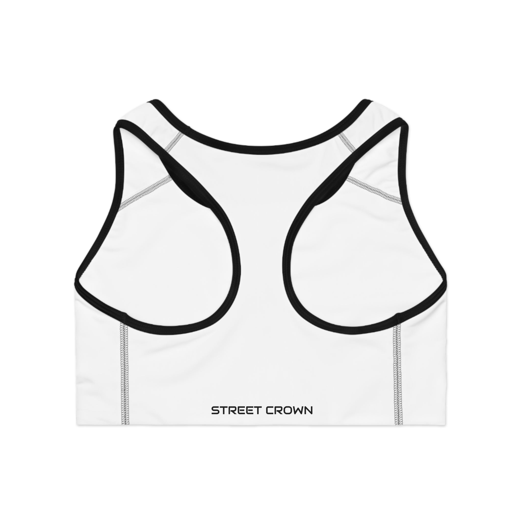 STREET CROWN Stylish Sports Bra with Motivational Design, Activewear for Fitness, Gym, Yoga, Running, Workout