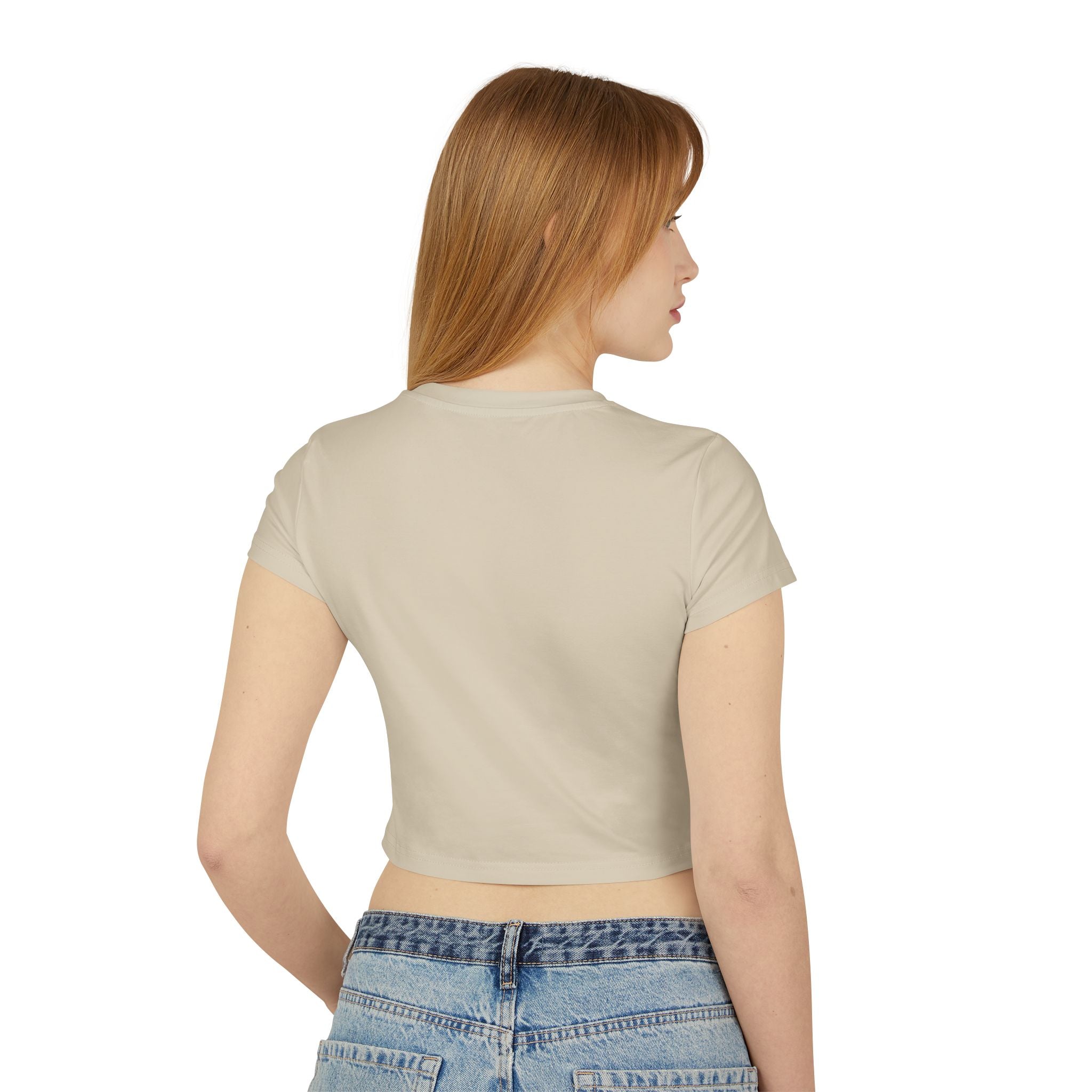 Street Crown Trendy Women's Baby Tee with Unique Design, Cute Crop Top for Casual Outings, Gift for Birthdays, Summer Style, Festive Vibes
