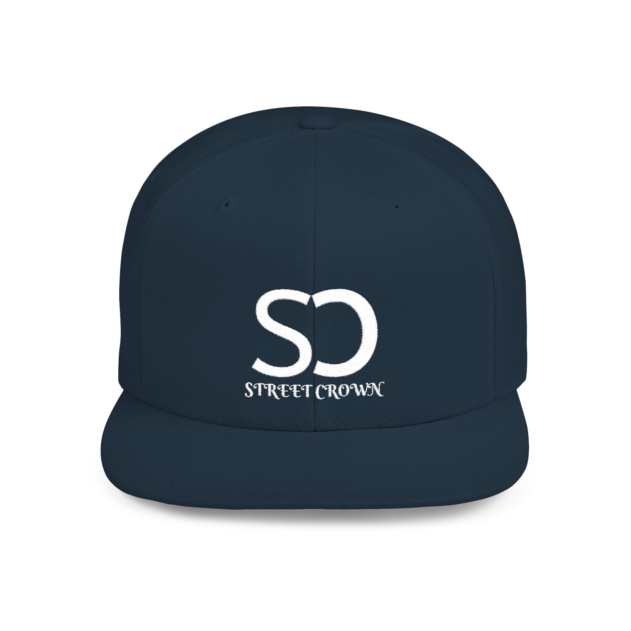 Street Crown Trendy Flat Bill Snapback Hat, Adjustable Baseball Cap, Urban Style, Streetwear Accessory, Perfect for Casual Outings, Gift for Friends