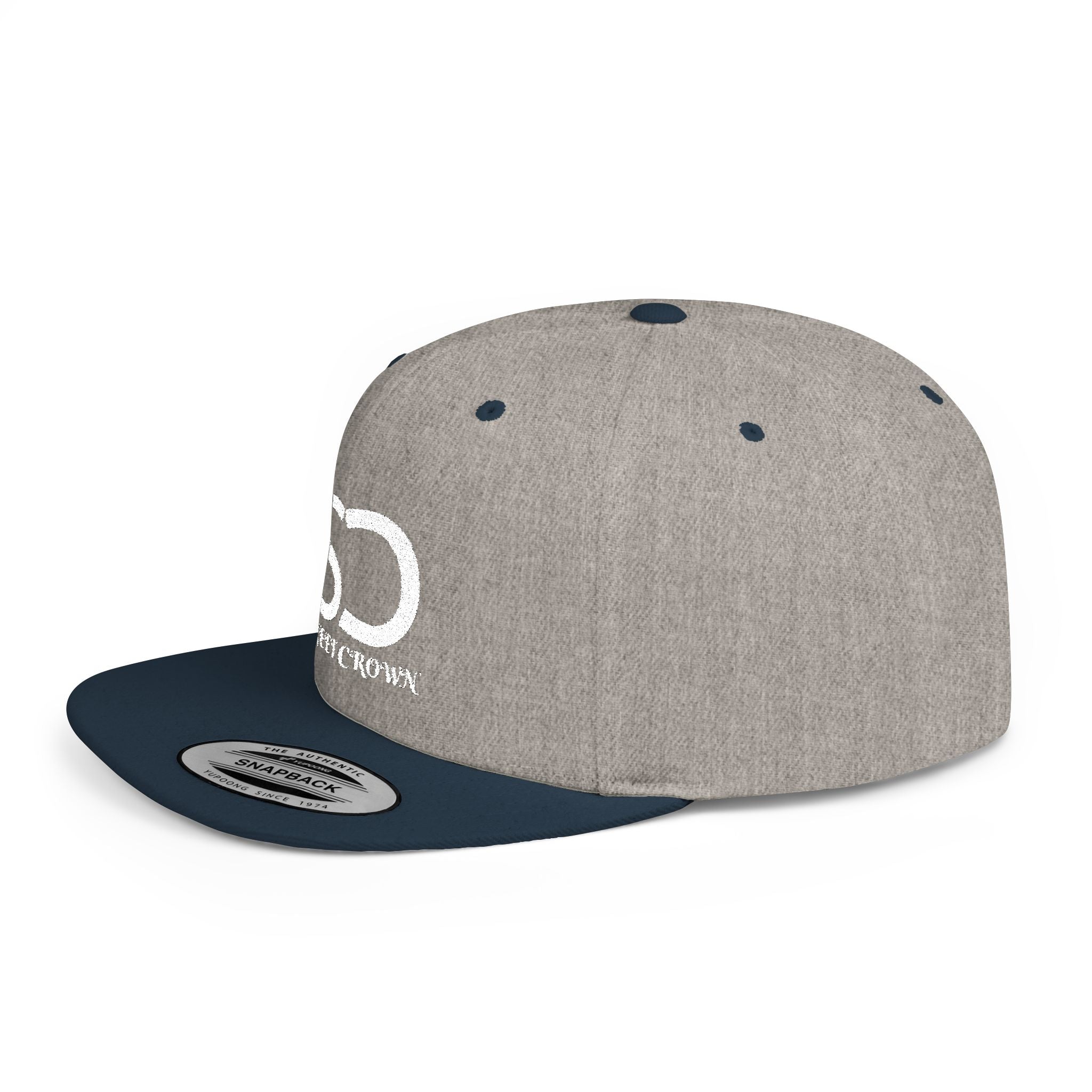 Street Crown Trendy Flat Bill Snapback Hat, Adjustable Baseball Cap, Urban Style, Streetwear Accessory, Perfect for Casual Outings, Gift for Friends