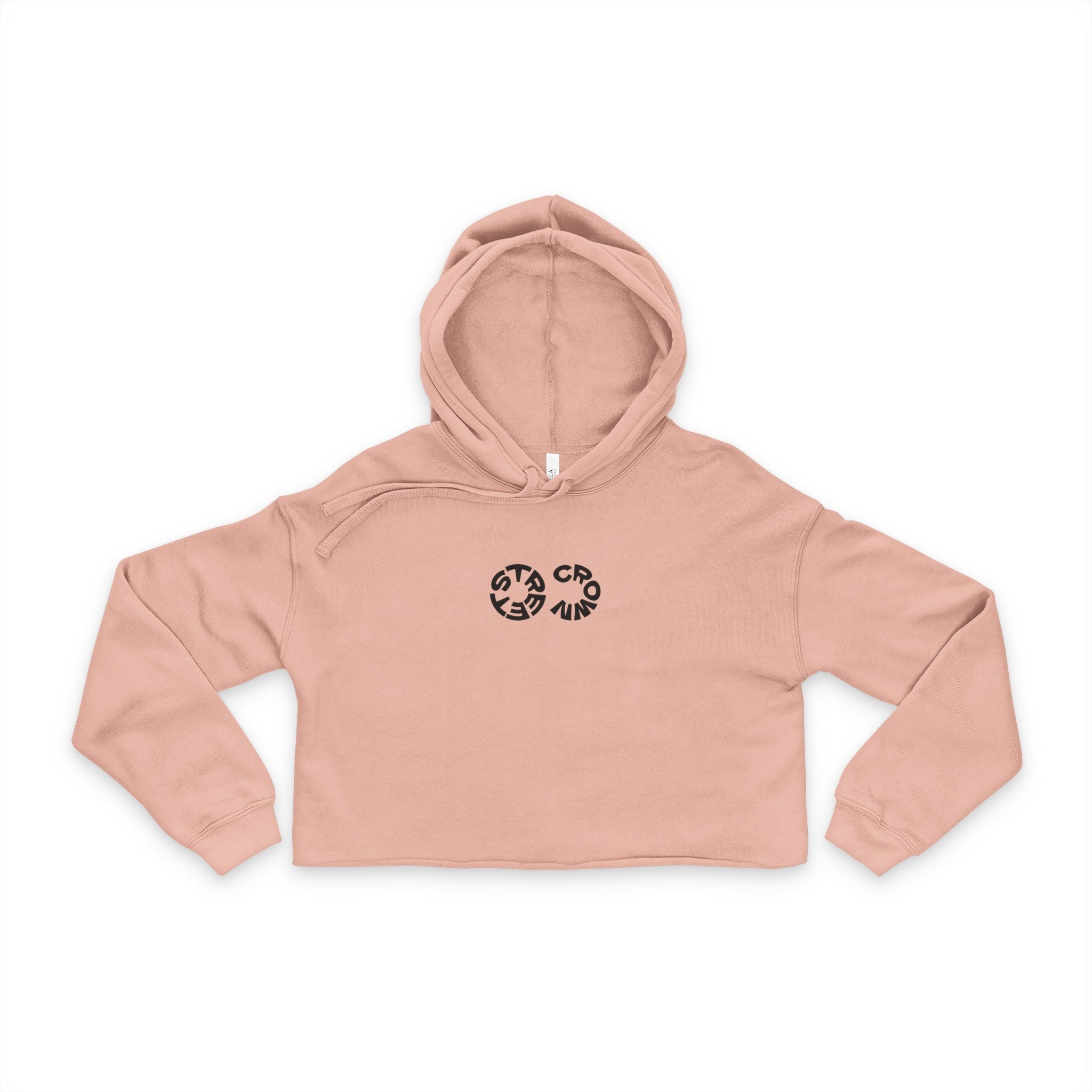 Street Crown Trendy Women's Cropped Hoodie with Unique Graphic Design | Casual Streetwear, Gift for Her, Fashion Forward, Spring Style, Cozy Layering
