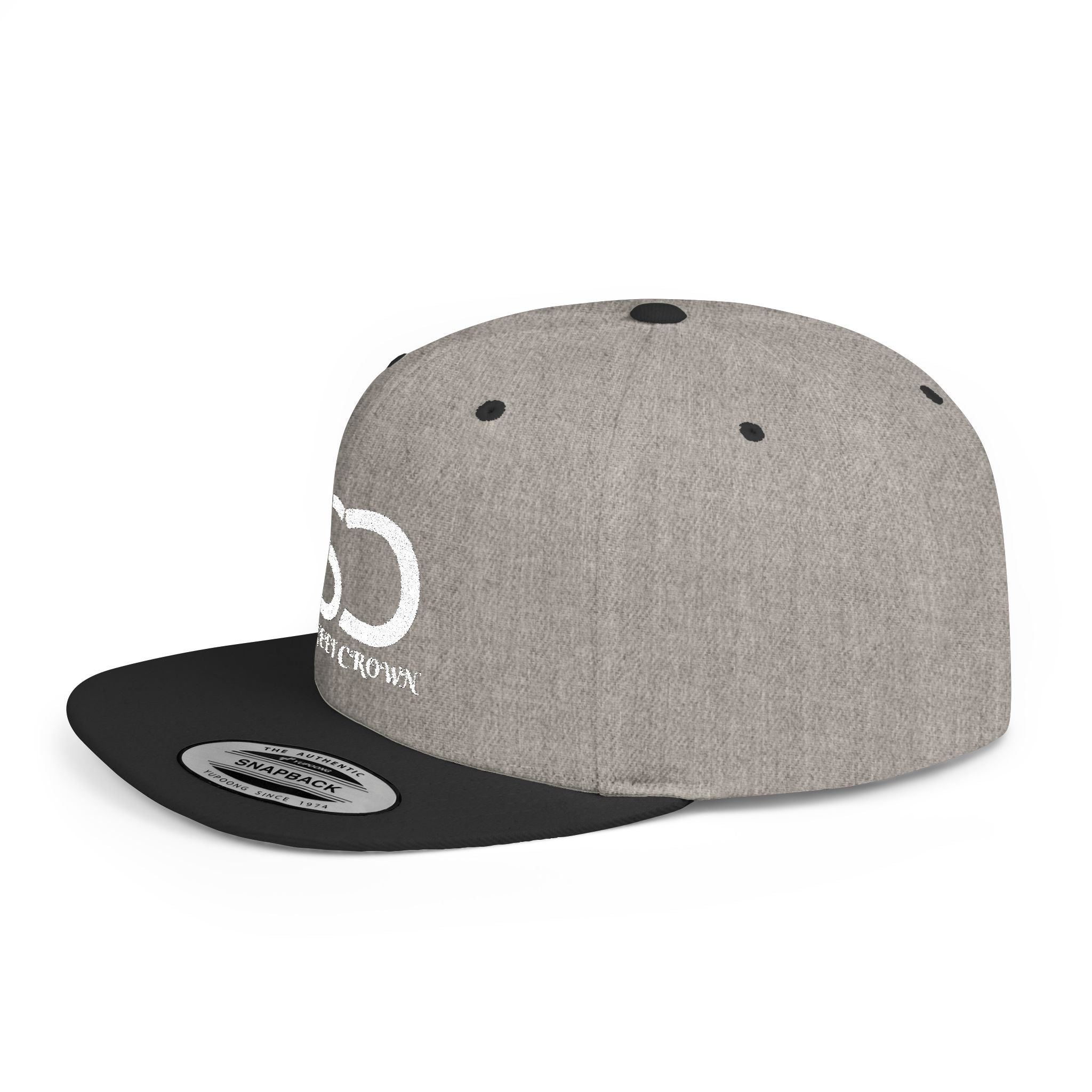 Street Crown Trendy Flat Bill Snapback Hat, Adjustable Baseball Cap, Urban Style, Streetwear Accessory, Perfect for Casual Outings, Gift for Friends