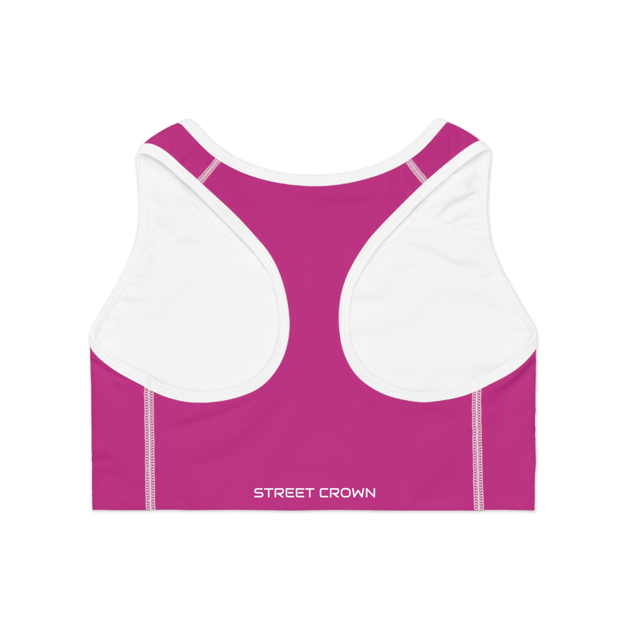STREET CROWN Stylish Sports Bra with Motivational Design, Activewear for Fitness, Gym, Yoga, Running, Workout