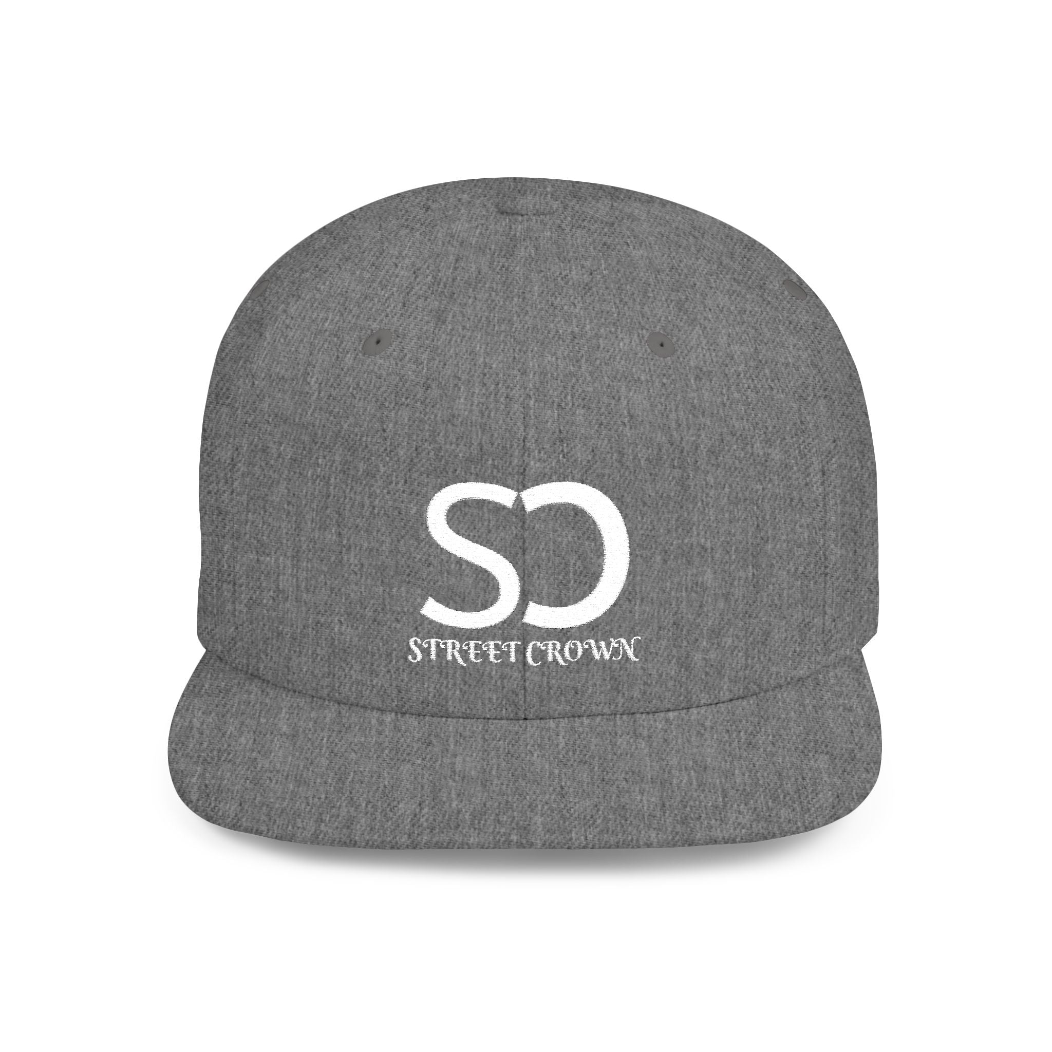 Street Crown Trendy Flat Bill Snapback Hat, Adjustable Baseball Cap, Urban Style, Streetwear Accessory, Perfect for Casual Outings, Gift for Friends