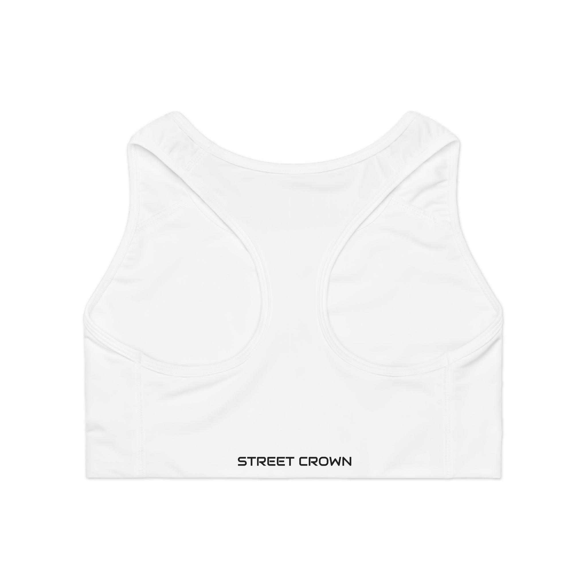 STREET CROWN Stylish Sports Bra with Motivational Design, Activewear for Fitness, Gym, Yoga, Running, Workout