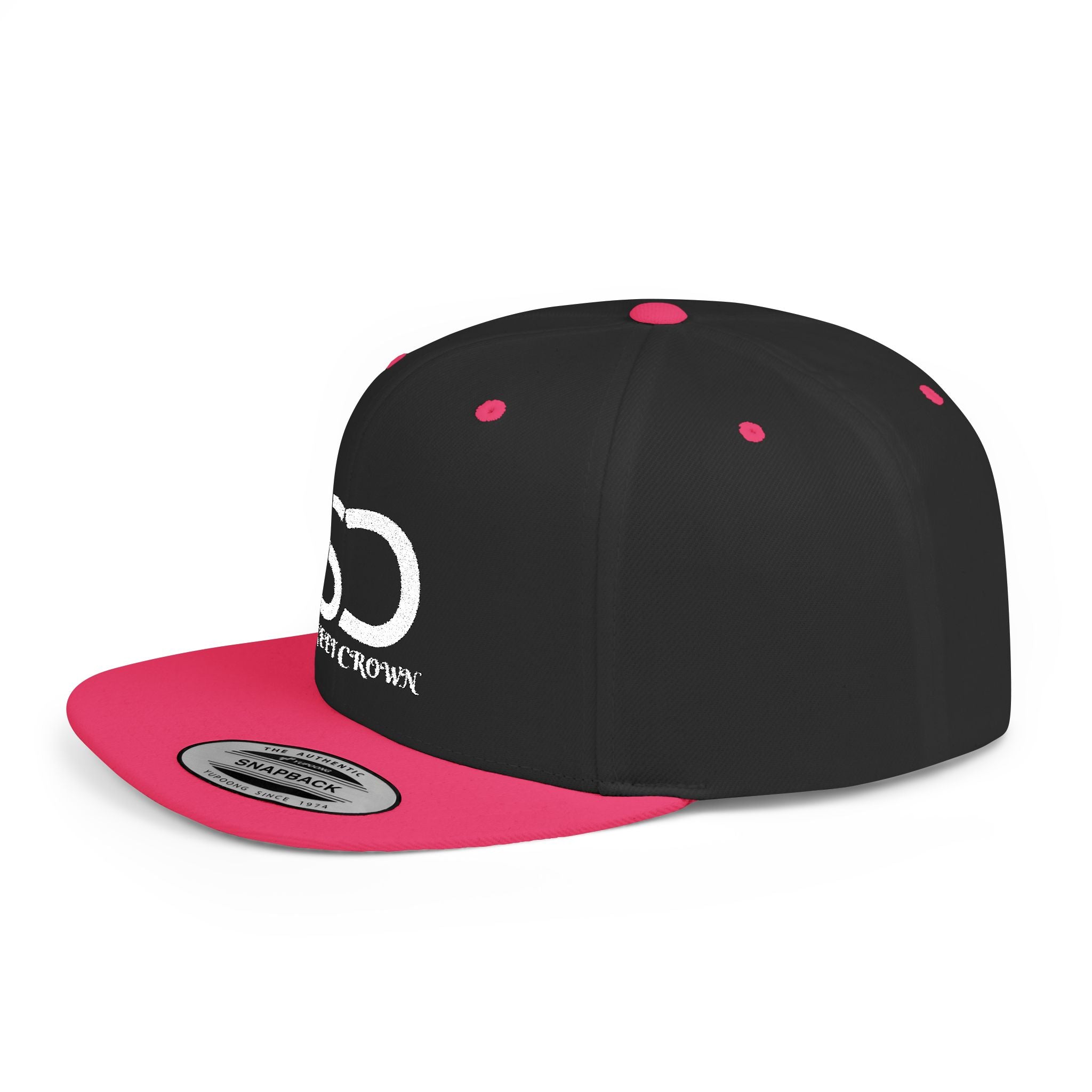 Street Crown Trendy Flat Bill Snapback Hat, Adjustable Baseball Cap, Urban Style, Streetwear Accessory, Perfect for Casual Outings, Gift for Friends