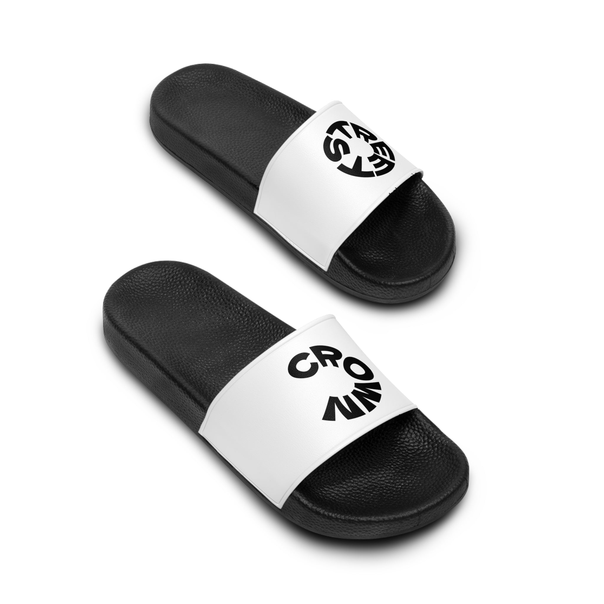 STREET CROWN Stylish Men's Slide Sandals for Everyday Comfort | Cool Footwear, Casual Summer Wear, Pool Slides, Trendy Footwear, Unique Gift Idea