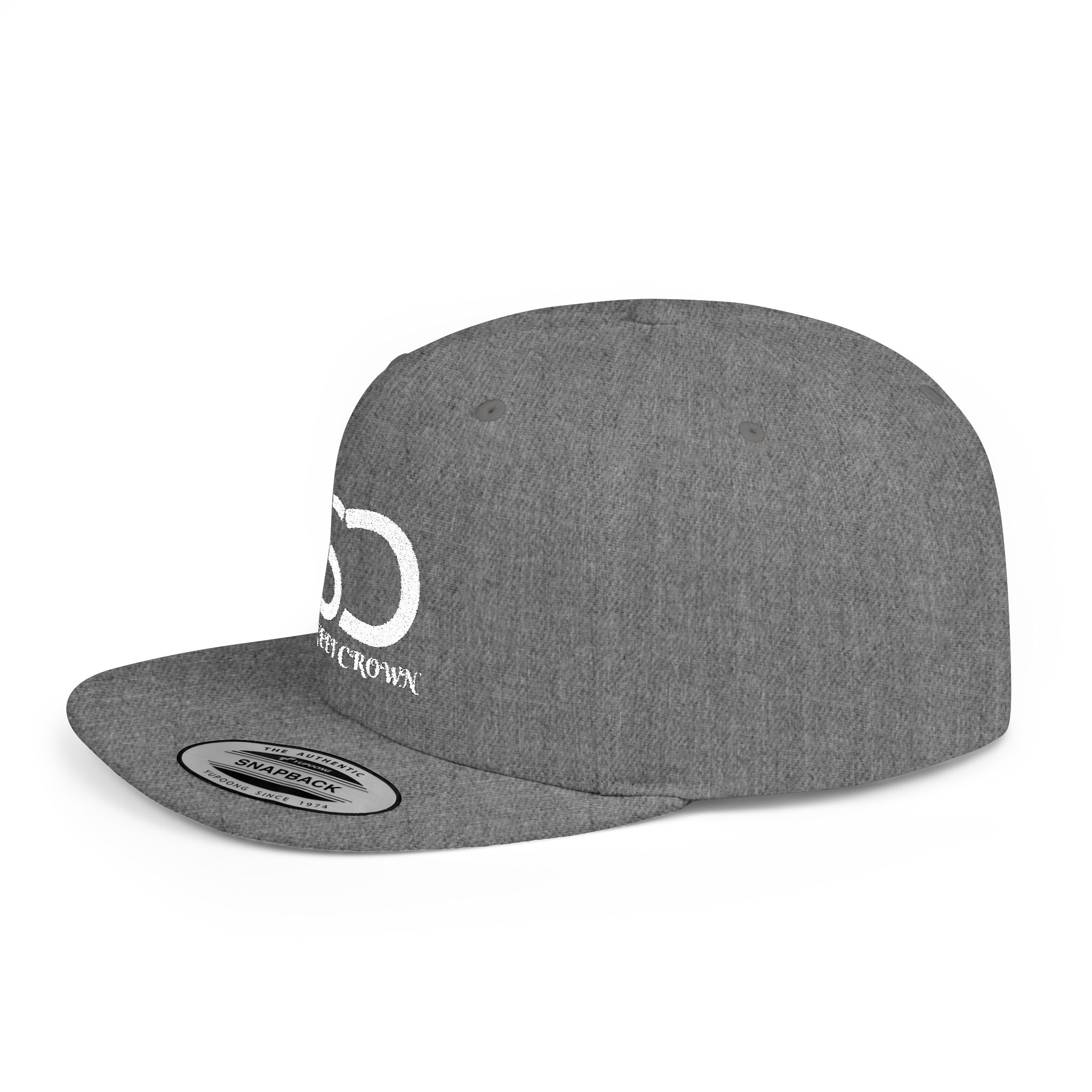 Street Crown Trendy Flat Bill Snapback Hat, Adjustable Baseball Cap, Urban Style, Streetwear Accessory, Perfect for Casual Outings, Gift for Friends