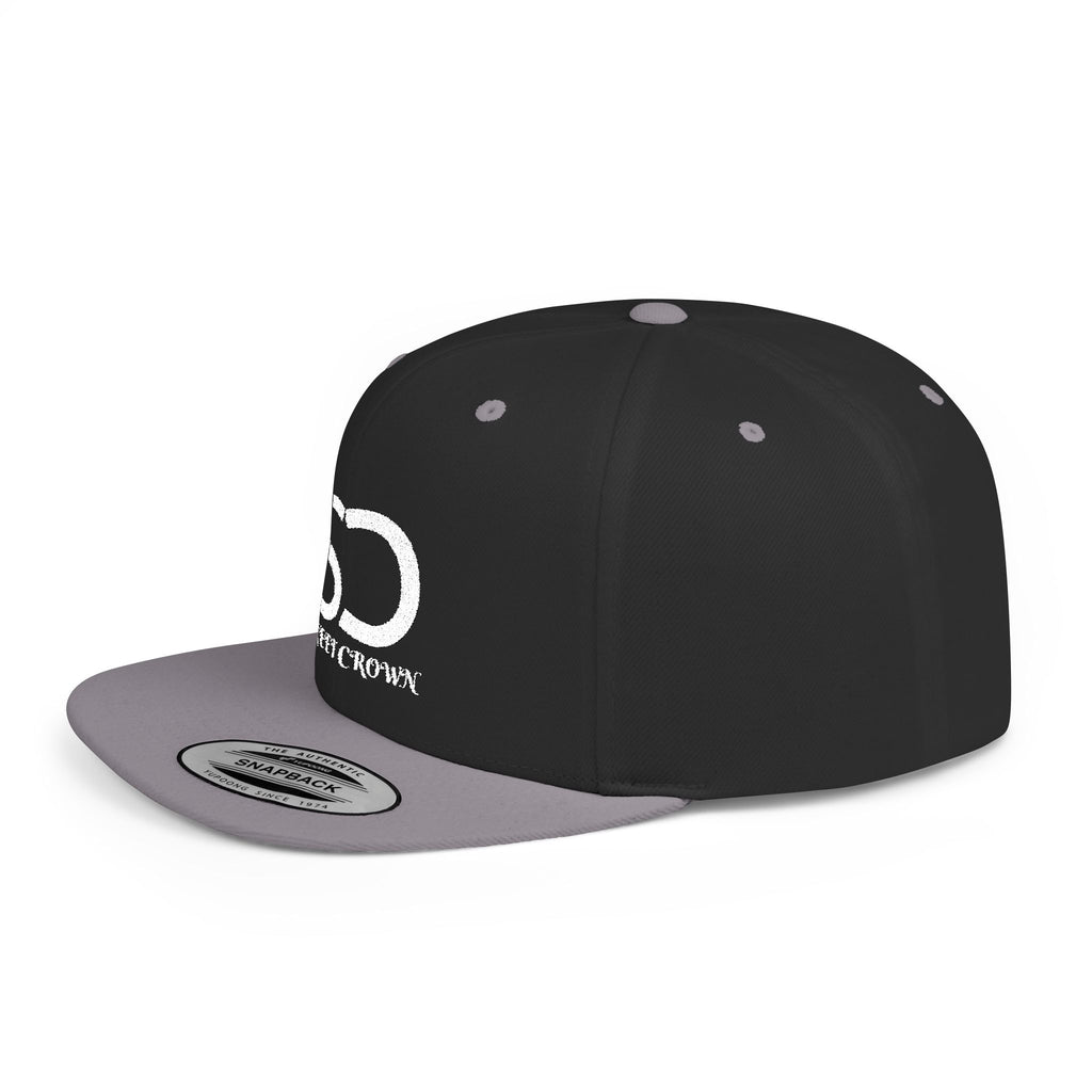 Street Crown Trendy Flat Bill Snapback Hat, Adjustable Baseball Cap, Urban Style, Streetwear Accessory, Perfect for Casual Outings, Gift for Friends