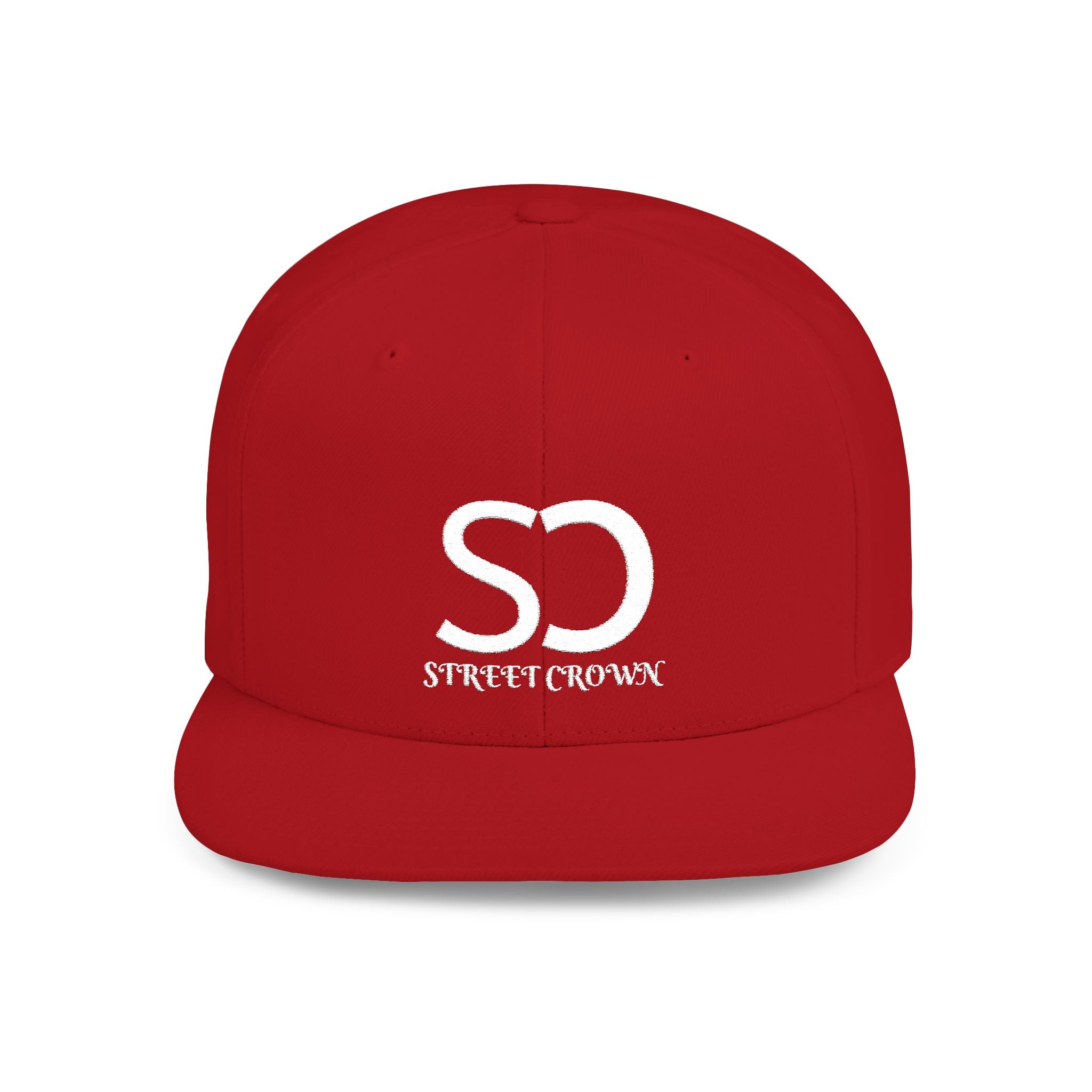 Street Crown Trendy Flat Bill Snapback Hat, Adjustable Baseball Cap, Urban Style, Streetwear Accessory, Perfect for Casual Outings, Gift for Friends
