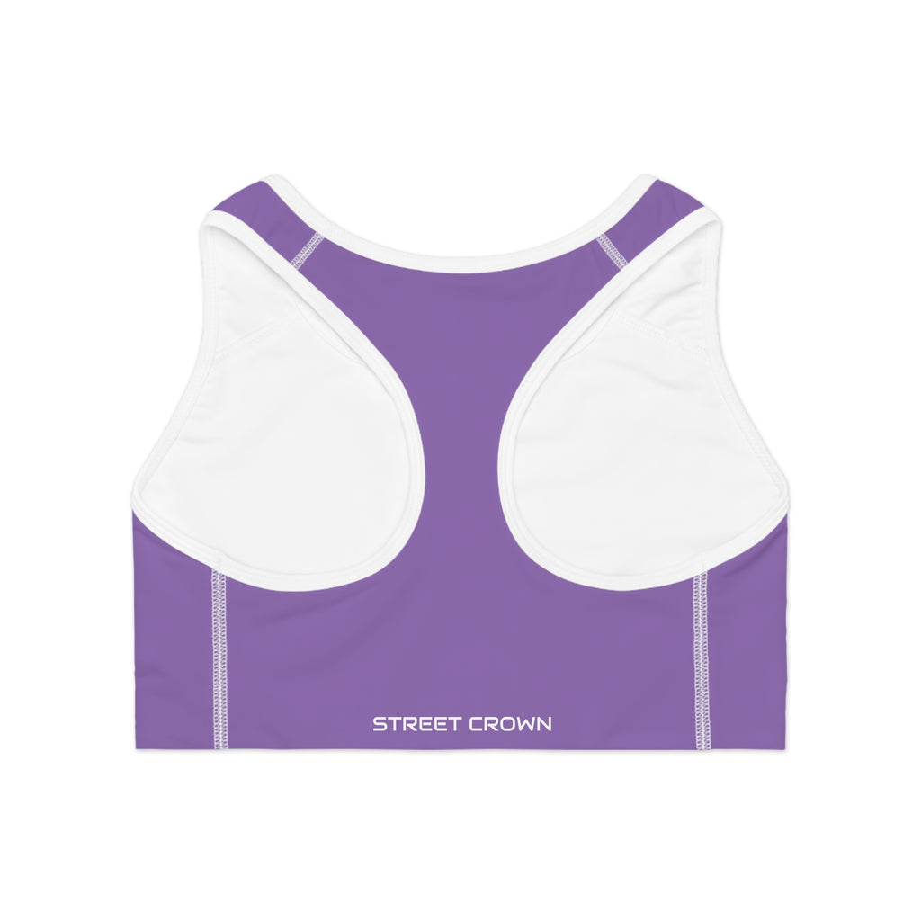STREET CROWN Stylish Sports Bra with Motivational Design, Activewear for Fitness, Gym, Yoga, Running, Workout
