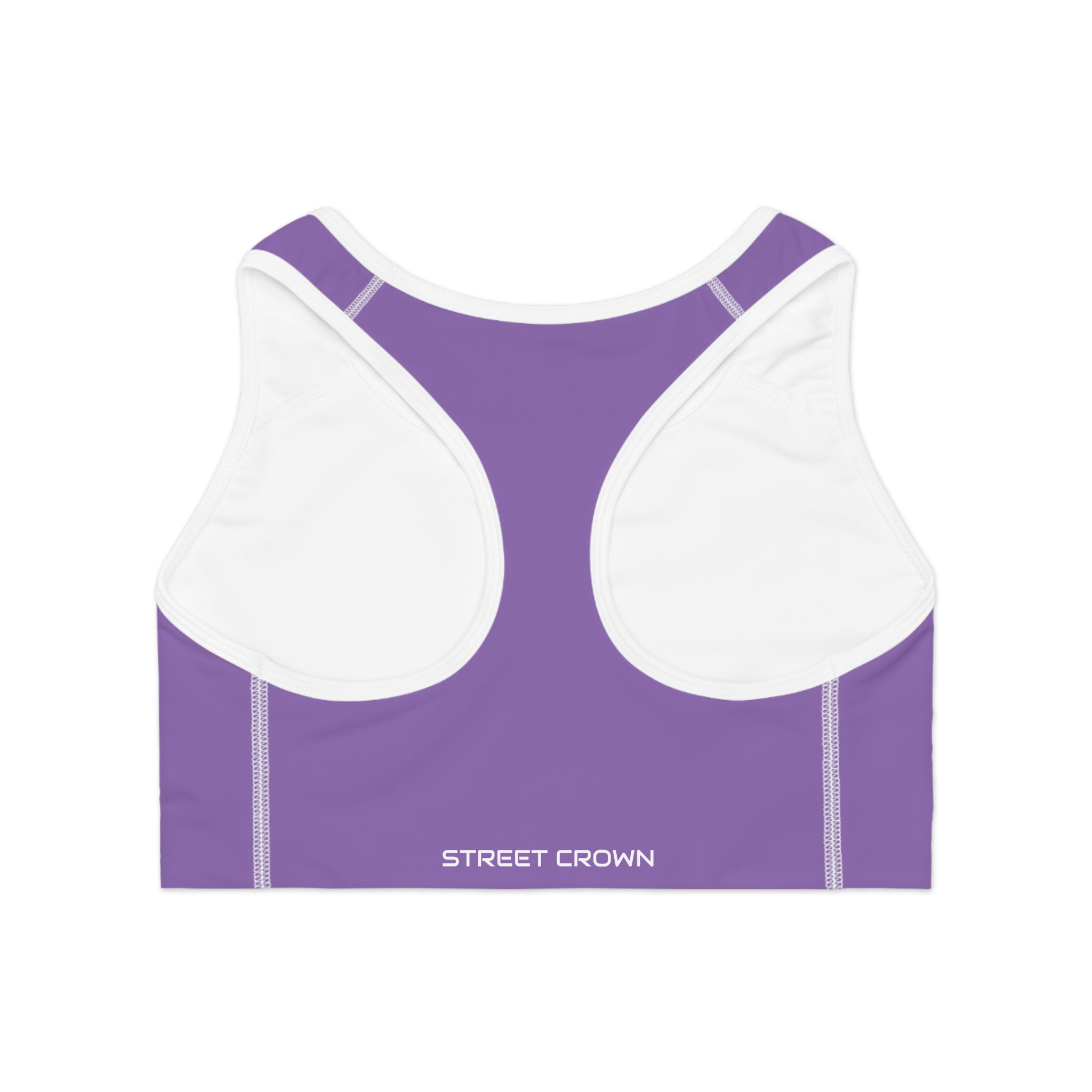 STREET CROWN Stylish Sports Bra with Motivational Design, Activewear for Fitness, Gym, Yoga, Running, Workout