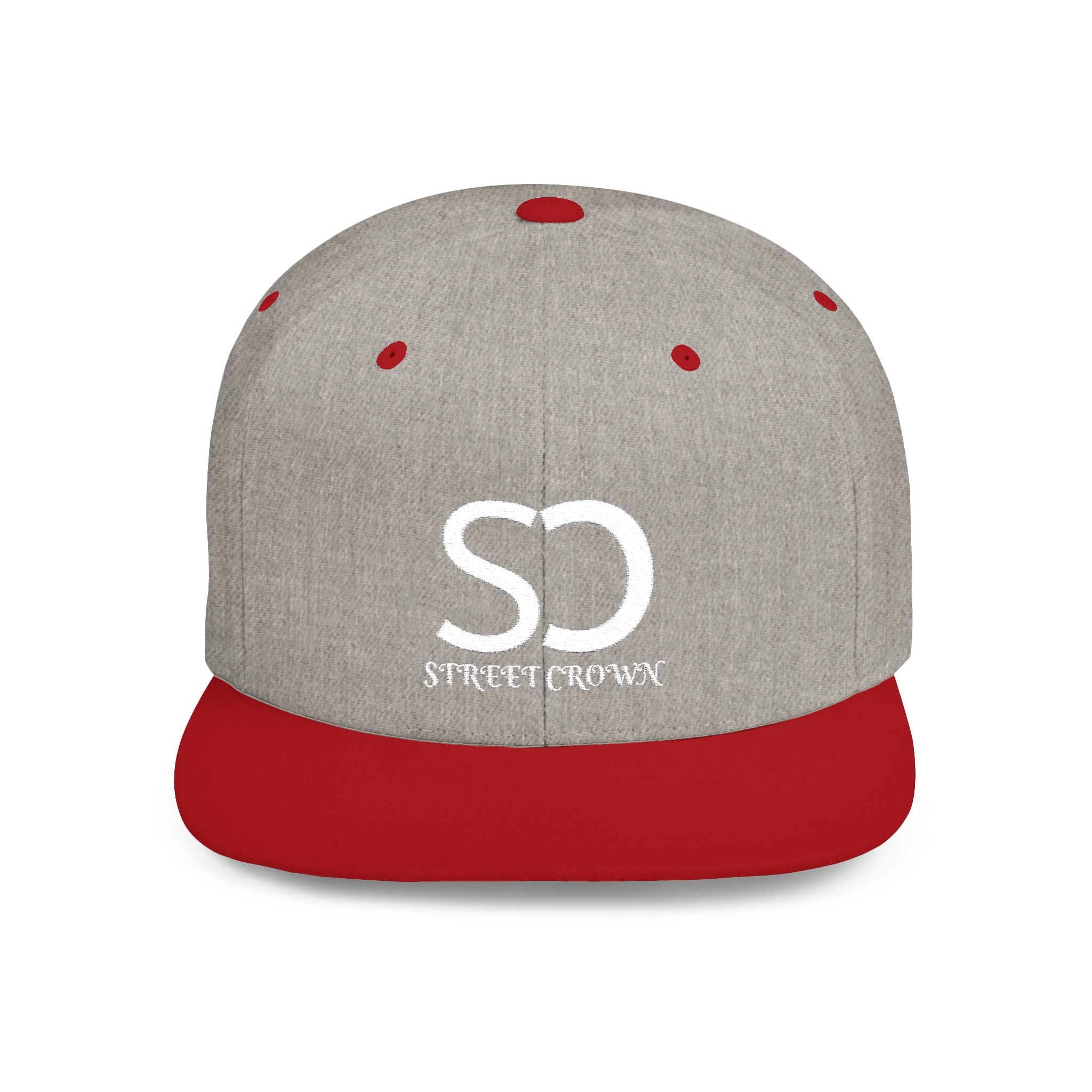 Street Crown Trendy Flat Bill Snapback Hat, Adjustable Baseball Cap, Urban Style, Streetwear Accessory, Perfect for Casual Outings, Gift for Friends