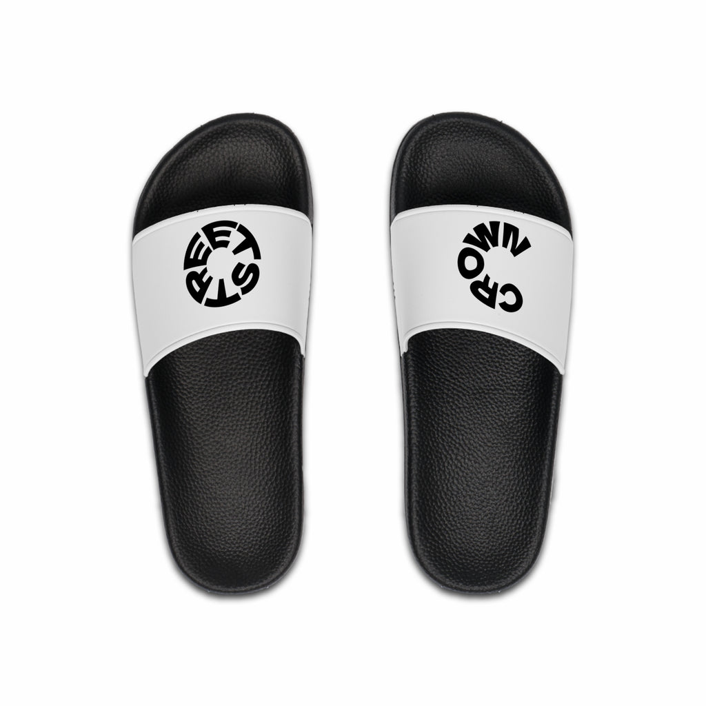 STREET CROWN Stylish Men's Slide Sandals for Everyday Comfort | Cool Footwear, Casual Summer Wear, Pool Slides, Trendy Footwear, Unique Gift Idea