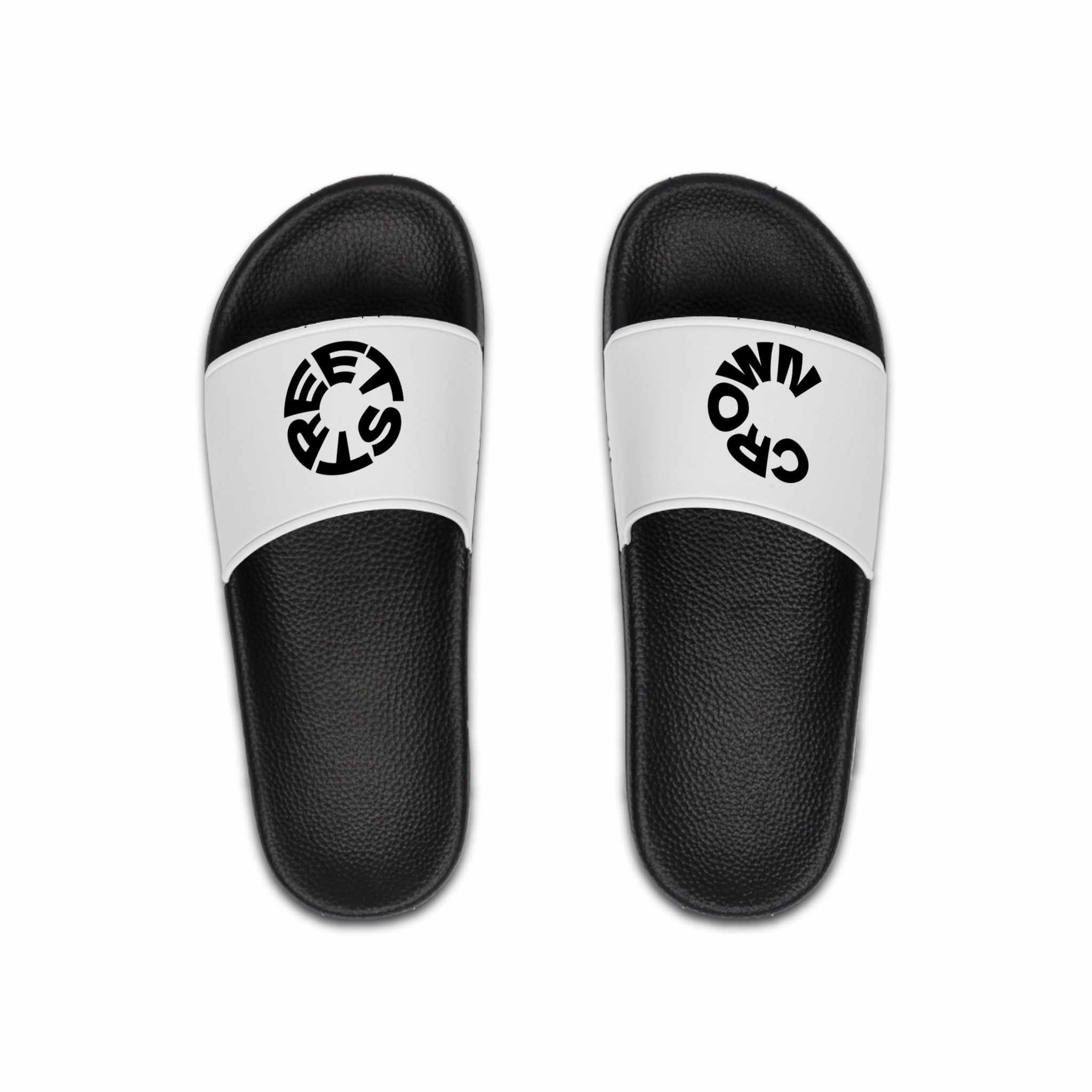 STREET CROWN Stylish Men's Slide Sandals for Everyday Comfort | Cool Footwear, Casual Summer Wear, Pool Slides, Trendy Footwear, Unique Gift Idea