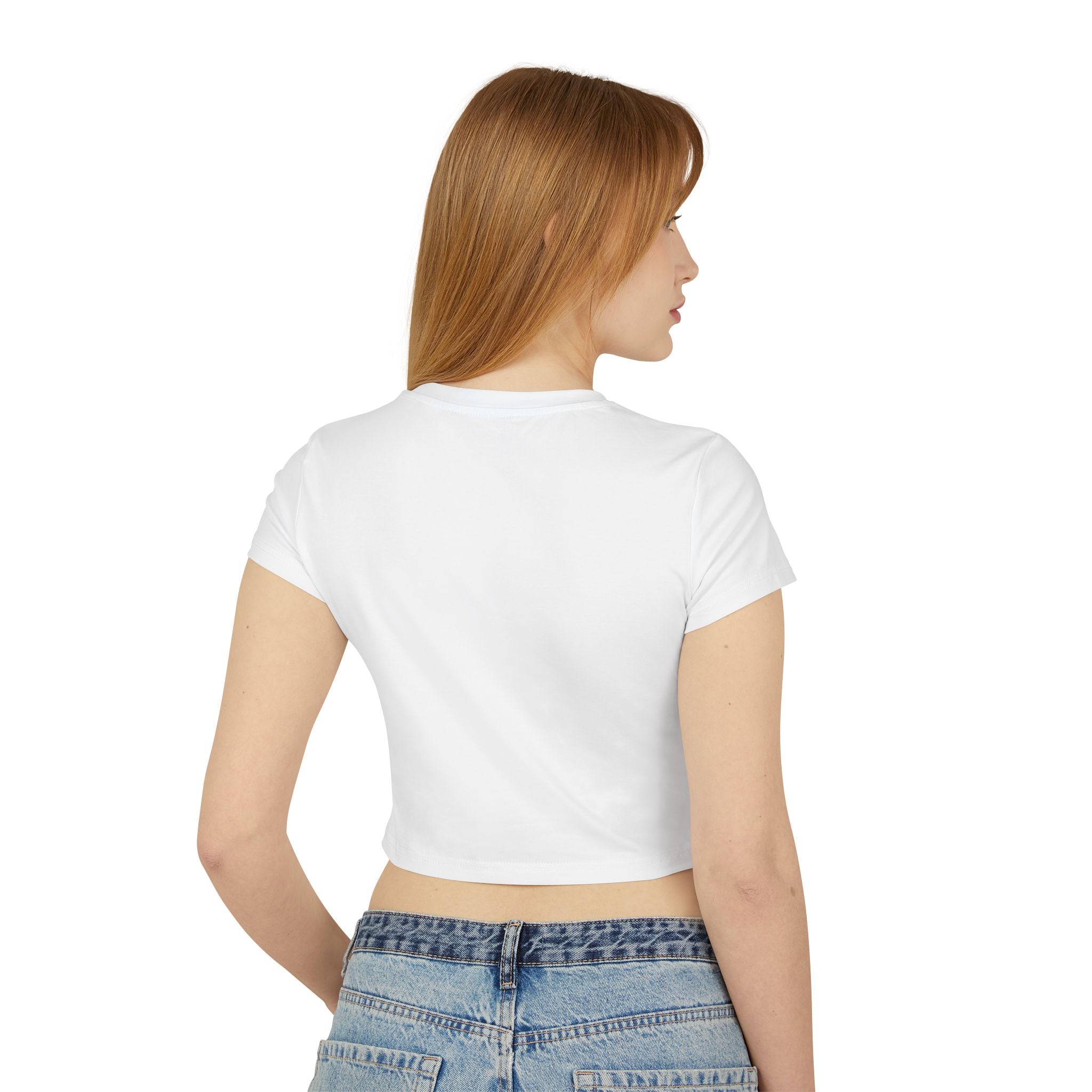 Street Crown Chic Women's Baby Tee With Stylish Graphic Print, Cute Casual Top for Summer, Trendy Crop Tee, Perfect for Everyday Wear, Gift for Her