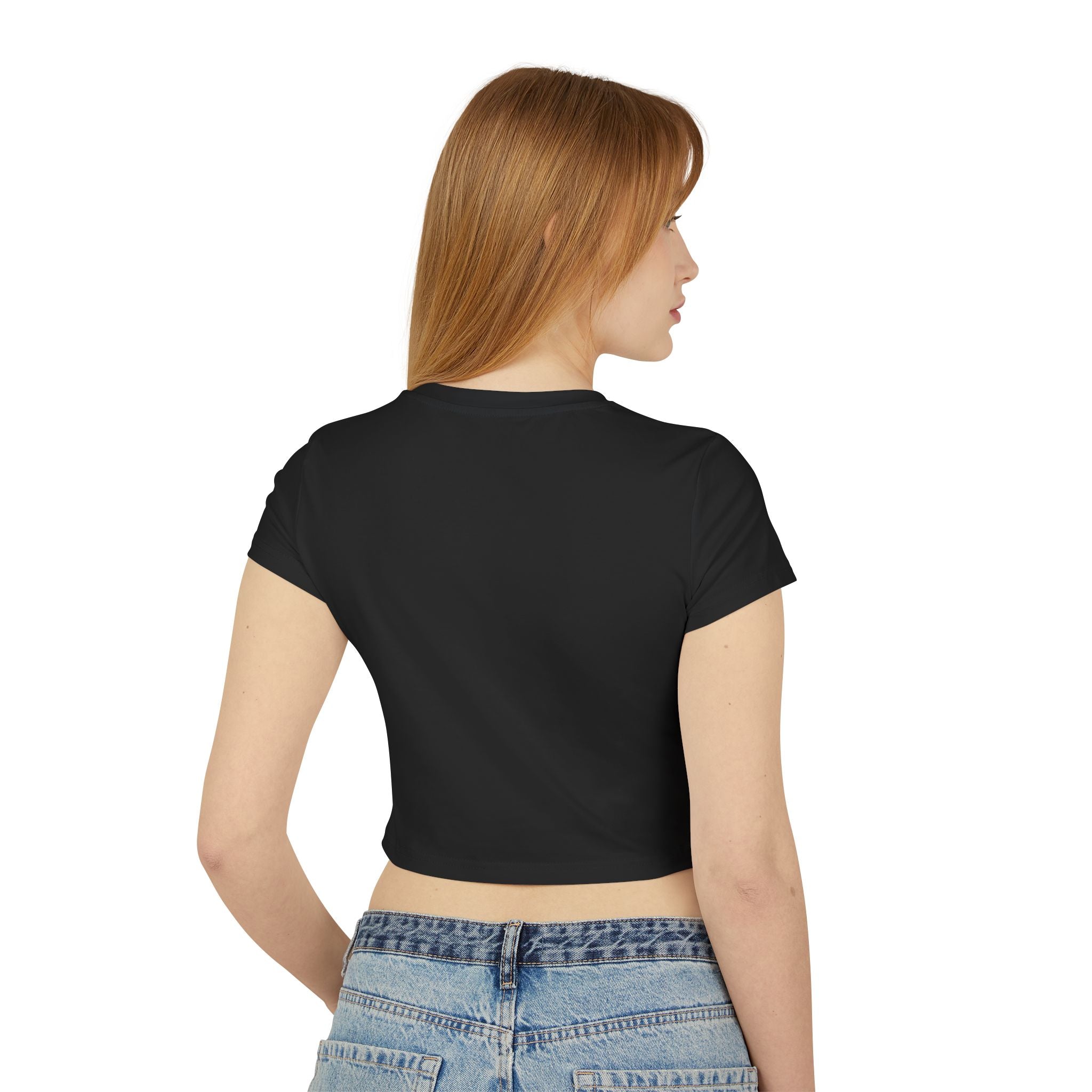 Street Crown Trendy Women's Baby Tee with Unique Design, Cute Crop Top for Casual Outings, Gift for Birthdays, Summer Style, Festive Vibes