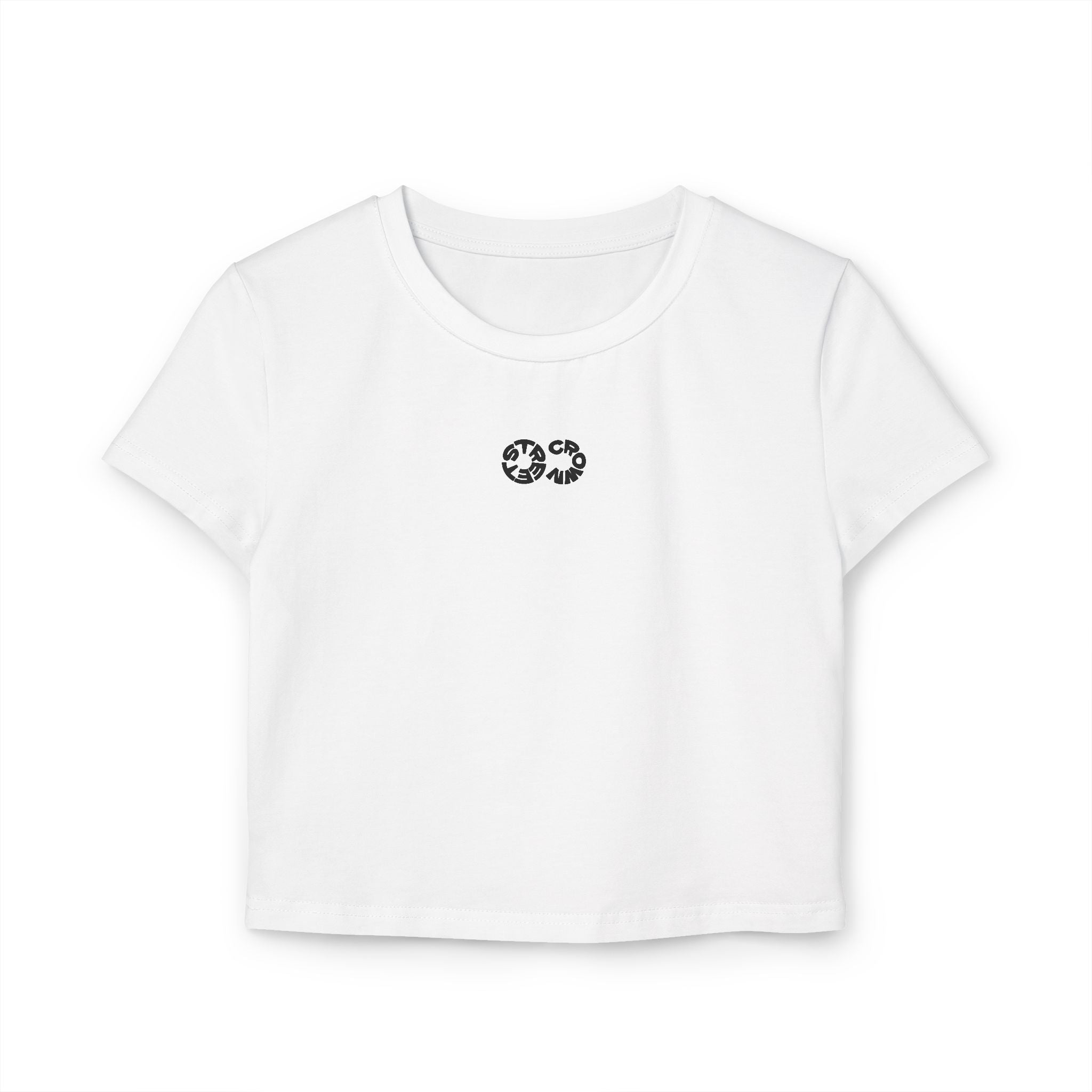 Street Crown Trendy Women's Baby Tee with Unique Design, Cute Crop Top for Casual Outings, Gift for Birthdays, Summer Style, Festive Vibes