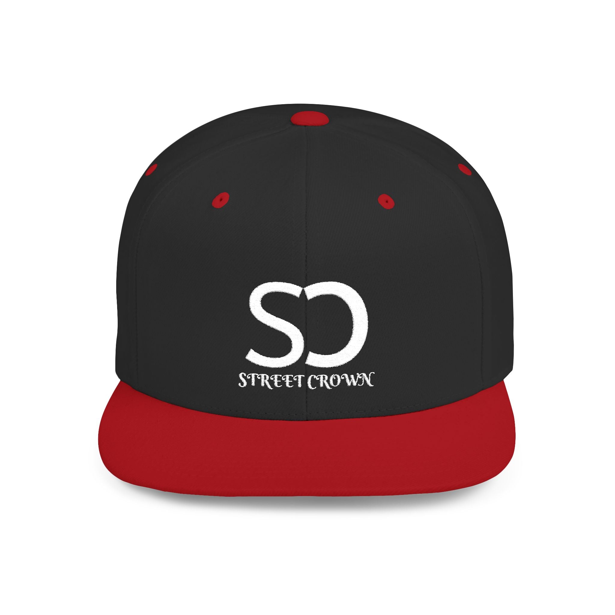 Street Crown Trendy Flat Bill Snapback Hat, Adjustable Baseball Cap, Urban Style, Streetwear Accessory, Perfect for Casual Outings, Gift for Friends